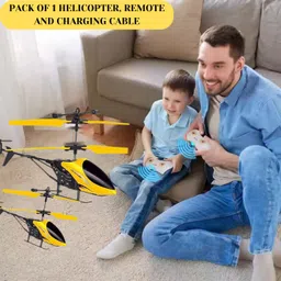 loftnsoft Gravity sensor RC Helicopter with Safety Sensor and 3D Light - Pack of 1 image 2