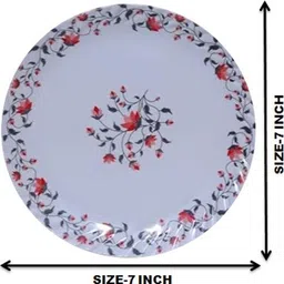 carnival Melamine Smart Dinner / Lunch/ Dining Plate Set 6 Pcs Dinner Plate image 2