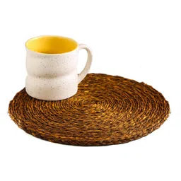 unravel india Lydia Brown Sabai Grass (Set of 2) Trivet image 2