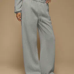 dockstreet Women Solid Grey Track Pants image 4