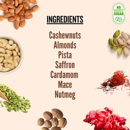 dharmasut by dharmasut High Quality Badam Milk Masala Powder 50g | Kesari Milk Masala (10g*Pack of 5) image 4