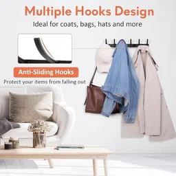 netaji PrimeLine Aluminium-Coated Multi Utility Hanger Rack PL-6X Black Aluminium Coat Hanger For Coat image 5