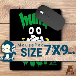 The Desi Monk Hung Over Anti Skid Mouse Pad for Laptops and Computers Non Slip Base Mousepad image 5