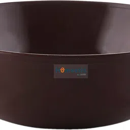 homestic Plastic Serving Bowl Plastic Dishwasher Safe Bowls|Serving Bowls for kitchen|2000 ML|Pack of 6|Brown image 2