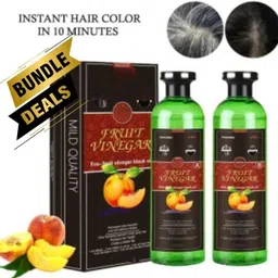 morbee Fruit Vinegar Hair Gel Based Color , Natural Black Color Dye for Hair Care a32 , Natural BLACK image 4