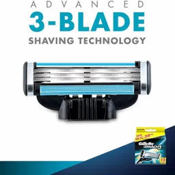 gillette Mach 3 Manual Shaving Razor Blades (Cartridge) 12s pack image 4