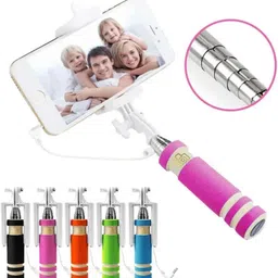 Naridream niversal Extendable Mini Selfie Stick Wired Handheld Self Portrait Monopod Holder Unique Ball Head For Easy Adjustment To Any Angle 270 Degree Rotating Cable Selfie Stick-image-15