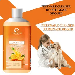 petsware PET Area Cleaner,Kennel Wash,Odor Neutralizer,Disinfectant,Anti-Microbial, Orange Deodorizer image 2