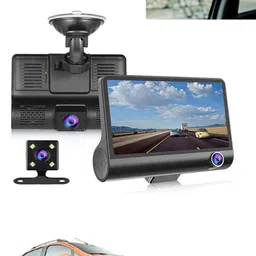 maties 1080P 4 inches LCD car Dash Cam for car security Reverse Assist Camera System Black LCD-picture-16