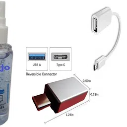 ANJO 6 in 1 Combo Of Cleaning Gel-LED-Mouse Pad-OTG Micro & C Type-15.6 inch (Sleeve) Dust Proof Laptop Bag Cover image 2