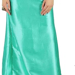 house of common SEAGREENSTRAIGHTFITSATINPET Pure Satin, Pure Silk Petticoat-image-44