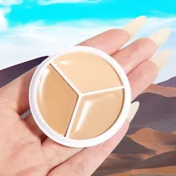 3-in-1 Full Cover Concealer Makeup Palette Cream c91 Concealer-image-42