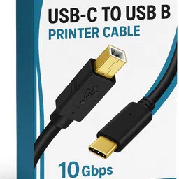 HexaGear Type C 3.1 A 1.5 m COPPER BRAIDING USB Type C to USB B Cord for Printer – Black Tangle-Free Cable-picture-14