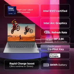 Lenovo IdeaPad Pro 5 2.8K OLED AI PC Intel Core Ultra 9 185H - (32 GB/1 TB SSD/Windows 11 Home) 14IMH9 Thin and Light Laptop image 2