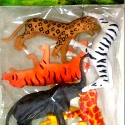littols 6 Pieces Medium Size Wild Animals Family Toys Realistic Figure Kids |-picture-13