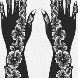 arsra Arabian mehandi tattoo sticker & full hand women and girls unique designs no.2 Natural Mehendi-picture-13