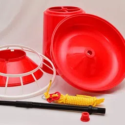 tm&w Hanging Poultry 4kg Feeder, chicken duck 2 PCS Hopper Bird Feeder image 3