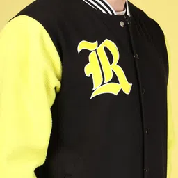 metronaut Full Sleeve Printed Men Varsity Jacket image 4