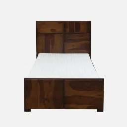 woodsworth from pepperfry Bergen Sheesham Wood Single Bed In Provincial Teak Finish image 5