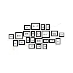 art street Black Synthetic Wood (Set of 23) Collage Photo Frames image 2