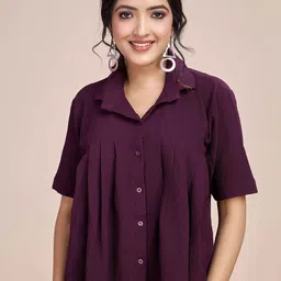 Fashion Ritmo Women Relaxed Fit Shirt Style Top-picture-21