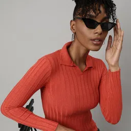 SHOWOFF Shirt collar Long Sleeves Shirt Style Top-picture-38