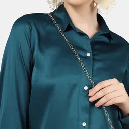 angloindu Green Shirt Style Top image 4