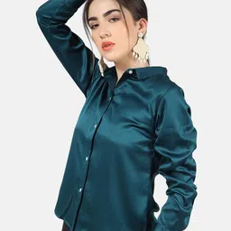 angloindu Green Shirt Style Top image 5