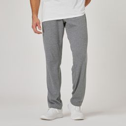 domyos Men's Trackpant Joggers Straight Fit 100 For Gym-Grey-picture-29