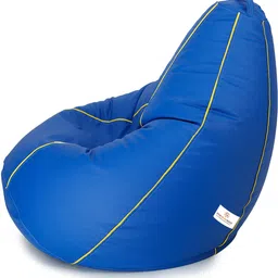 star 5XL Faux Leather Piping Bean Bag for Adults with Premium Comfort Design Teardrop Bean Bag With Bean Filling image 4