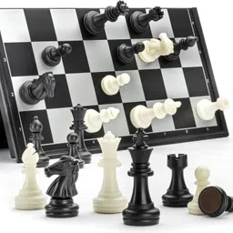 Magnetic Eductional Toys Chess Set Foldable Board Easy Learn for Kids(10 Inch) Strategy & War Board Game-image-38