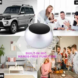MAHAGURU TRADERS Mini Bluetooth Wireless Speaker, Alexa & Siri Assistant 10 W Bluetooth Home Audio Speaker image 2
