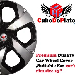 cubodeplato Universal 15 Inch dual color Wheel Cover For Universal For Car Universal For Car image 2