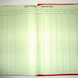 atishay Outward Register, 34Cm 20Cm- 70 GSM Ledger Paper 200 Pg.(400 Front+Back) 1-Part OUTWARD image 1