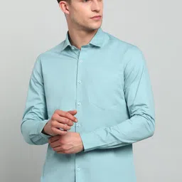 integriti Men Slim Fit Solid Cut Away Collar Casual Shirt-picture-21