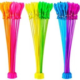 brown leaf High Pressure Pichkari With Water Balloons,Mask For Holi Party Water Gun image 4