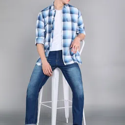 metronaut Men Slim Mid Rise Blue Jeans image 2