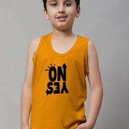 Friskers Boys Bio Wash Yes No Printed Pure Cotton Innerwear Vest-picture-39