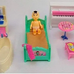 ananya creations PRIMEFAIR Pretty Home Baby Play Doll Sets with Small House 20 Accessories, image 4