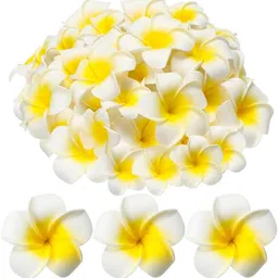 ezliving Yellow Frangipani Artificial Flower-picture-29