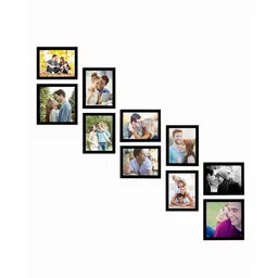 art street Alison Set Of 10 Black Solid Wood Collage<br />Photo Frames image 2