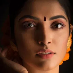 bawree 14mm Velvet Tear Drop Dark Maroon Tilak Shape Kumkum Sindoor Forehead Maroon Bindis image 2