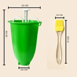 stupidcart Vada Maker with Spactula Oil Brush | Combo of 2 | Easy MeduVada Maker for Home | Vada Maker image 5