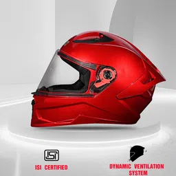 studds Raider Super ISI Certified Full Face Helmet with Spoiler and Clear Visior Motorbike Helmet image 5