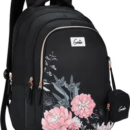 genie Lovelace Black School Backpack for girls, 19 Inch 36 Litres, 3 compartments Waterproof School Bag-picture-11