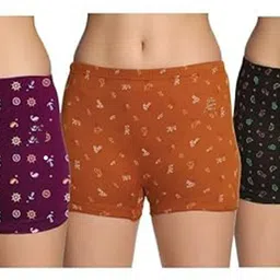 becare Pack of 3 Women Boy Short Maroon Panty-picture-26