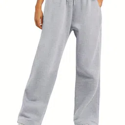 warcourt Women Loose Fit Grey Cotton Blend Trousers-picture-11