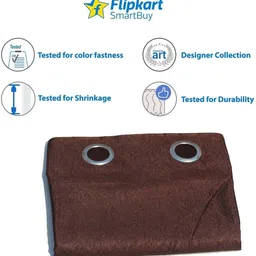 flipkart smartbuy 154 cm (5 ft) Polyester Window Curtain (Pack Of 2) image 3