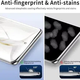 OneTech Edge To Edge Tempered Glass for Vivo V60 5G 9H Hardness, UV Advanced HD+ Screen Protector image 4