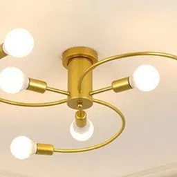 lyse decor 6 Light Bedroom, Kitchen, Restaurant, Hotels Chandelier Ceiling Lamp-picture-28